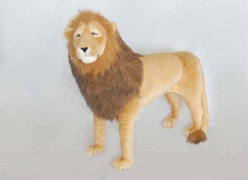 large stuffed lion