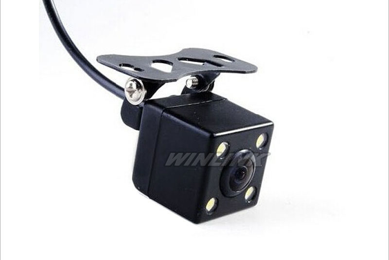 Free Shipping 170 Degree Waterproof 4 LED Night Vision Car CCD Rear View Camera Parking Assistance