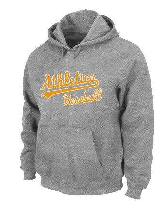 Oakland Athletics Pullover Hoodie Grey