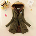 Winter Womens Down Coat Jackets 2016 New Thicken Warm Winter Fur Collar Parkas Long Down Parka
