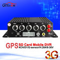 GPS track 4 Channel H 264 Real time SD Car Vehicle Mobile DVR 3G online 4CH