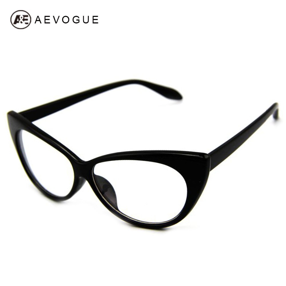 AEVOGUE Plain Reading Glasses Vintage Cat s Eye Modelling Sunglasses Women Frame Eyewear Clear Lens Eyewear