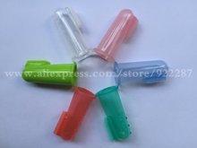 silicone finger toothbrush various color for choose baby silicone teeth clear food grade silicone finger toothbrush