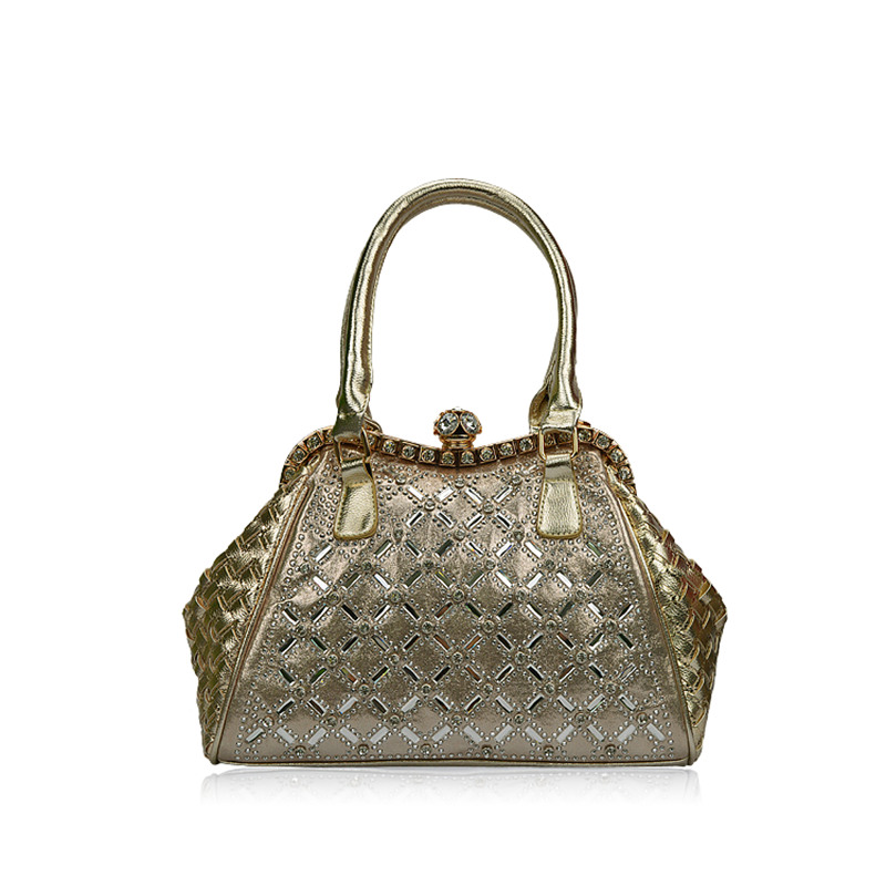 Dot Diamond Lattice Pattern Women Hobos Shoulder Bags Handbags Hasp Diamond Decoration Brand Women Bags 2015 Bolsa Feminina 338