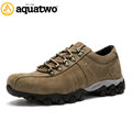 High Quality 2016 New Design AQUA TWO Genuine Leather Shoes Men Lace Up Flats Winter US5