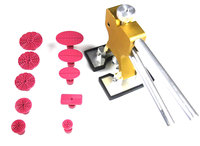 Super PDR Tools Kit Include Gold Glue Puller 10pcs Red Glue Tabs Paintless Dent Repair Tools Y-013