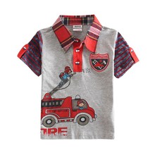 Nova brand boys t shirt 2016 new printed car clothes for baby boy summer 100% cotton boys clothing C5101Y