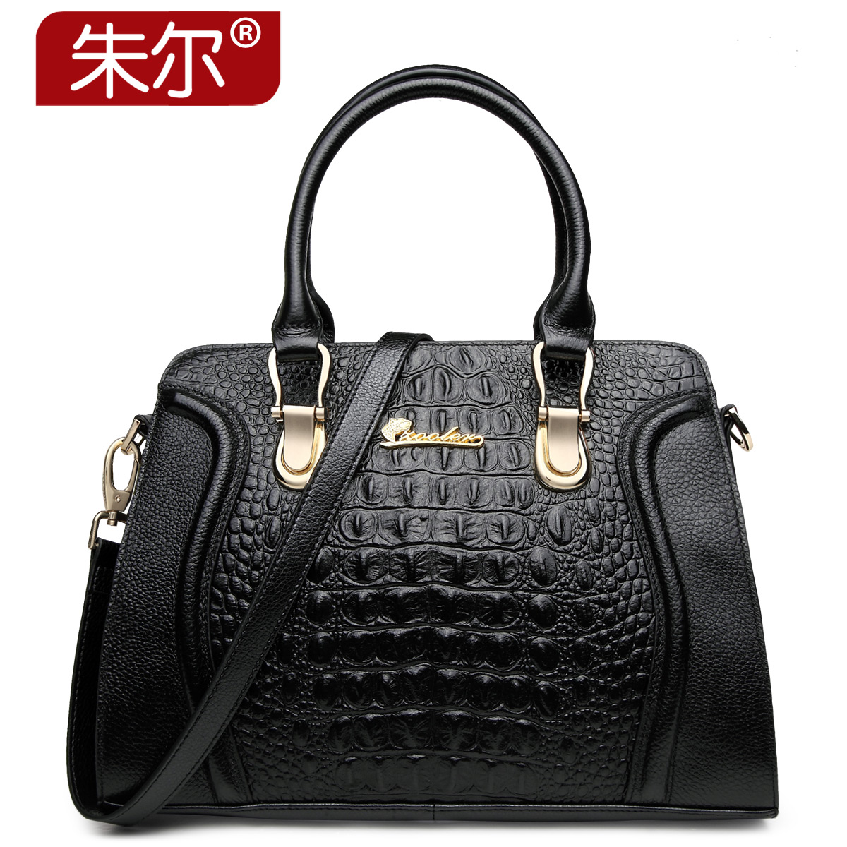 First layer of cowhide women's handbag 2015 for Crocodile genuine leather elegant handbag women's bags female bag bolsas