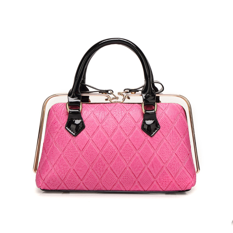 Socialite Minaudiere Genuine Leather Bags Small Women Totes Brand Hasp Soft Diamond Lattice Handbags 2015 Bolsa Feminina H1130