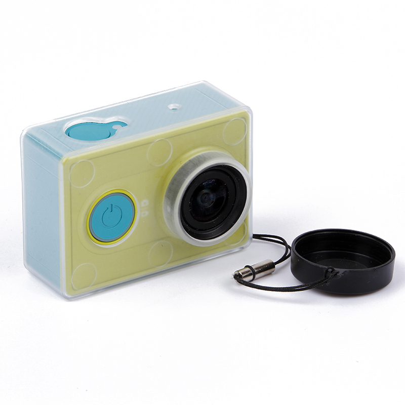 Protective case for xiaomi YI action camera Light weight Transparent protective cover with lens cap for