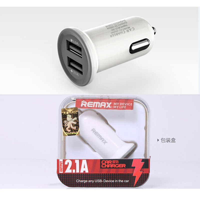 Remax 2.1A 2-Ports -  USB    Note4 S5 iPhone 5 5S 5C 6  HTC     