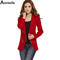 Fashion 2016 Zipper Suit Long Sleeve Slim Women Blazers And Jackets Spring Autumn New Brand Solid