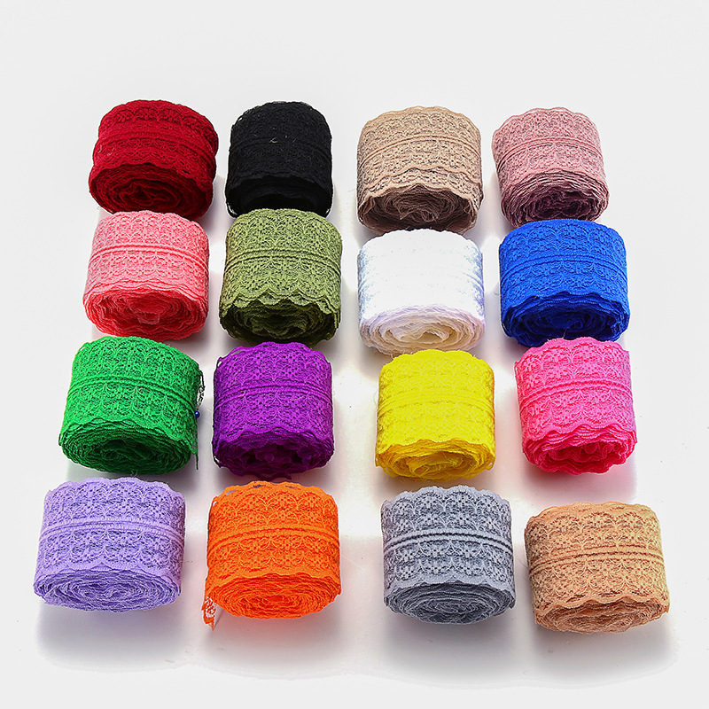 Description Picture 2 of item10Meters/Lot Width 45mm Lace Ribbons DIY Apparel Sewing & Fabric Lace Trimming Colorful Lace Tape