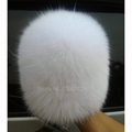 New Russia fur hat Parent child children fur hat women winter warm knitting white fox hat