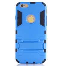 Dual Layer Shockproof Heavy Duty Hybrid Rugged Rubber +Plastic Case For iPhone 6 Plus 5.5″ Kickstand Phone Cover Skin OO1