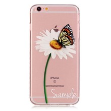 Ultra Slim Crystal Bird Girl Cake Feather Silicone Transparent TPU Soft Case Cover For iphone 6 6S 4.7 Mobile Phone Case JS0002
