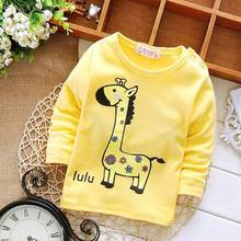 2016 Spring Autumn Casual Gilrs Boys Baby Children Infant,Babi Long Sleeved Printed Tops T-shirt PLUS054