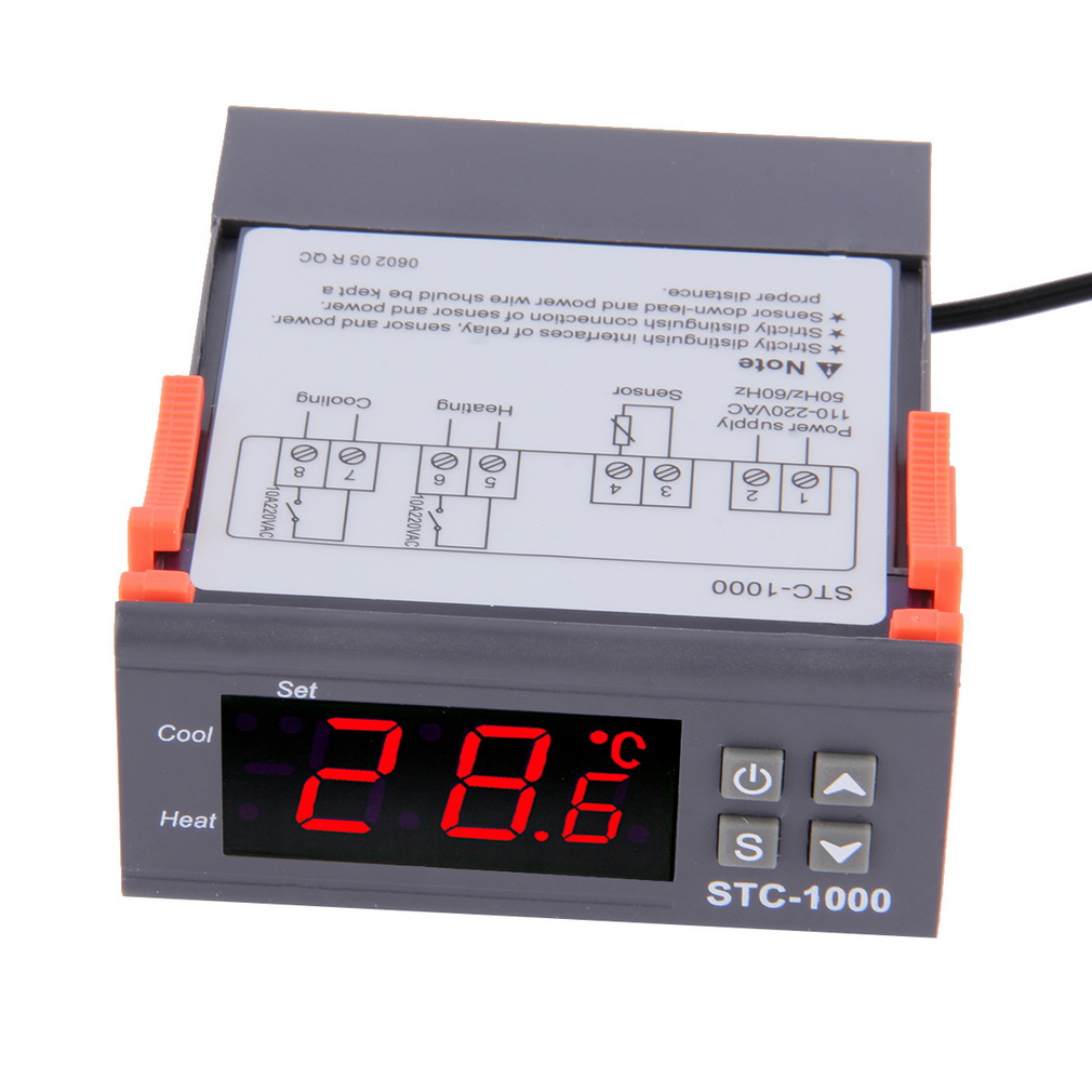 1pc High Quality Temperature Controller Thermostat Aquarium STC1000 Incubator Cold Chain Temp Wholesale