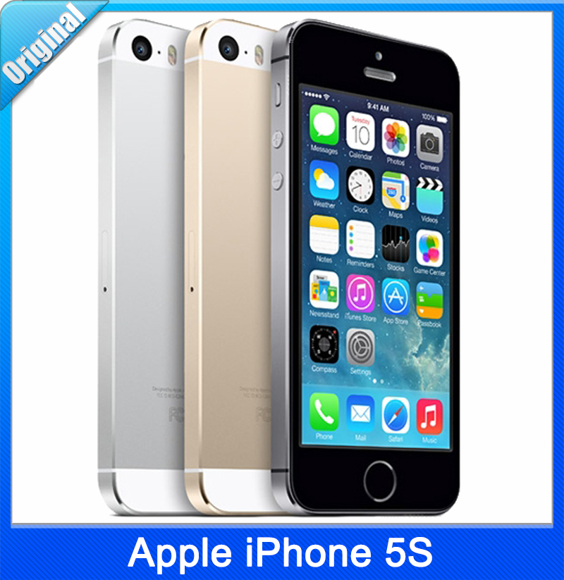 100 Original Apple iPhone 5S IOS 8 Dual Core 1 3GHz 1GB RAM 16GB ROM 4
