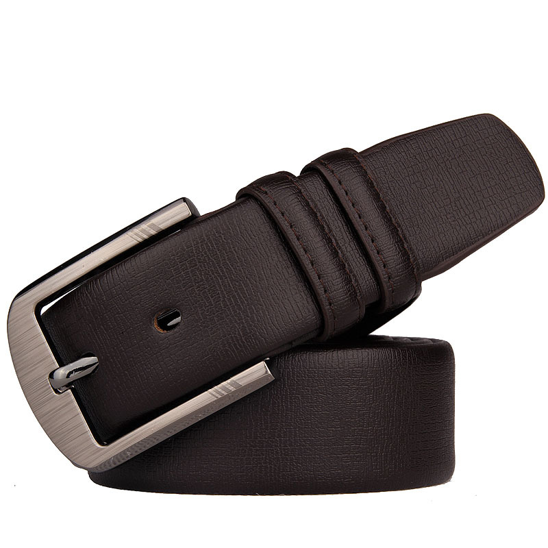 Men's leather belt leather belt extended size luxury brand fashion belt buckle free shipping