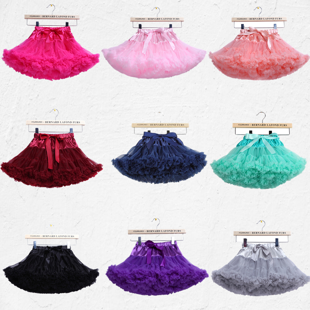 Free Shipping Baby Girls Chiffon Fluffy Pettiskirts Tutu Princess Party Skirts Ballet Dance Wear Kids Petticoat
