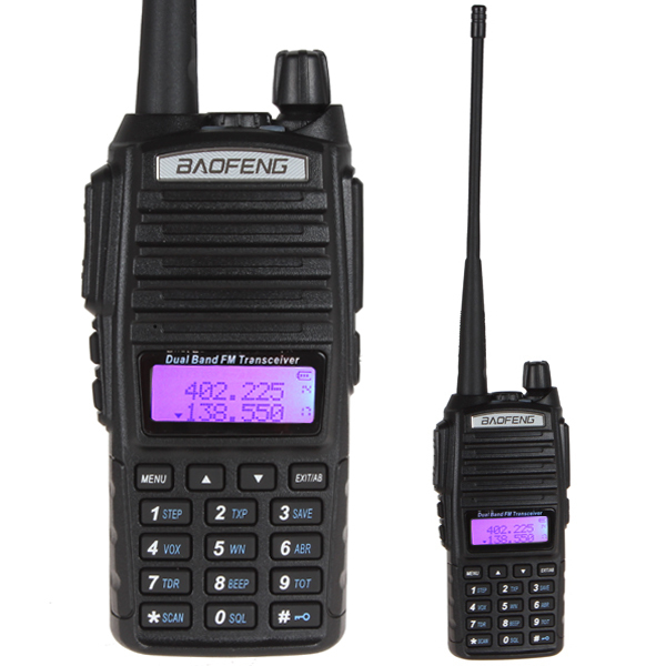 Two Way Radio hot 1PC Long Range Baofeng UV 82 Dual Band VHF 136 174MHz UHF