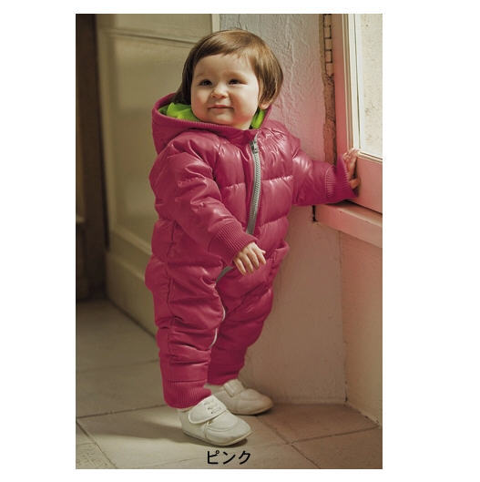 2014 New Arrival Fashion Baby Rompers For Winter Cotton Padded One Piece Children Kids Jumpsuit 6months-2Years Old 2Color H1729    