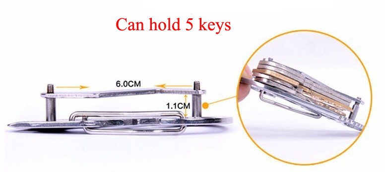 Description Picture 3 of itemEDC Multifunctional carabiner Key organizer stainless steel multi tool utility gadget pocket holder clip camp travel kit