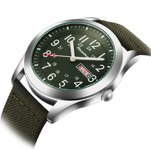 2016 Readeel Luxury Brand Military Watch Men Quartz Analog Clock Leather Canvas Watch Man Sports Watches
