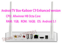Kaiboer C9 Chinese language Android TV Box Allwinner H8 Octa Core 1GB/16GB FHD H.265 Metal Shell TV Network Media Player Kodi