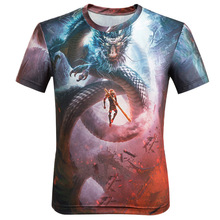 Fashion 3D Print T-shirt Monkey King: Hero Back Unisex Summer Tee Shirts Plus Size Dragon Casual Homme Loose Tops