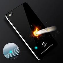 Tempered Glass & Aluminum Border 2 in 1 Case For Xiaomi Redmi 3 Redmi3 / Hongmi 3 Hongmi3 5.0″ Luxury Mobile Phone Cases