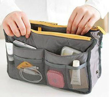 HOT Sale Multi Functional Cosmetic Bag Storage Travel Bag In Bag Handbag Mp3 Phone Cosmetic Book