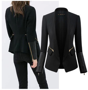 new-autumn-winter-2015-ZA-brand-Outerwear-black-Outerwear-PU-leather-stitching-Slim-women-suit-jacket.jpg