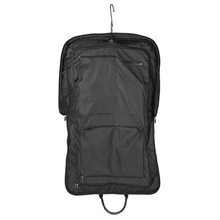 Waterproof Black Nylon Zipper Garment Bag With Hanger Clamp Lightweight Suit Bag Durable Business Men Travel
