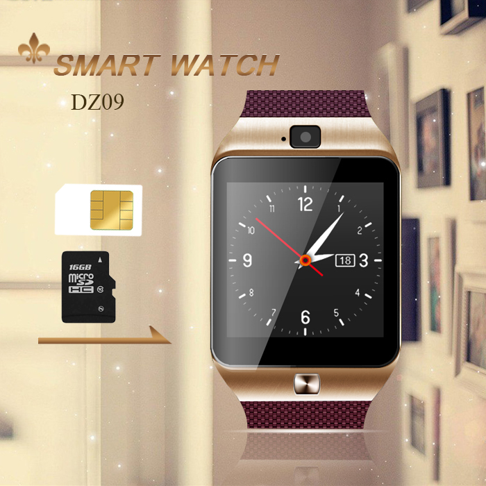 Bluetooth GSM   DZ09 smartwatch  ios    Iphone Samsung LG Xiaomi PK U  U8 U10L U80 M26