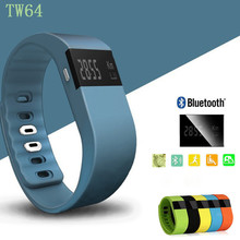 TW64 Fitness Activity Tracker Bluetooth 4.0 Flex Smart Watch Wristband Sport Smart Bracelet Pedometer For IOS Android System
