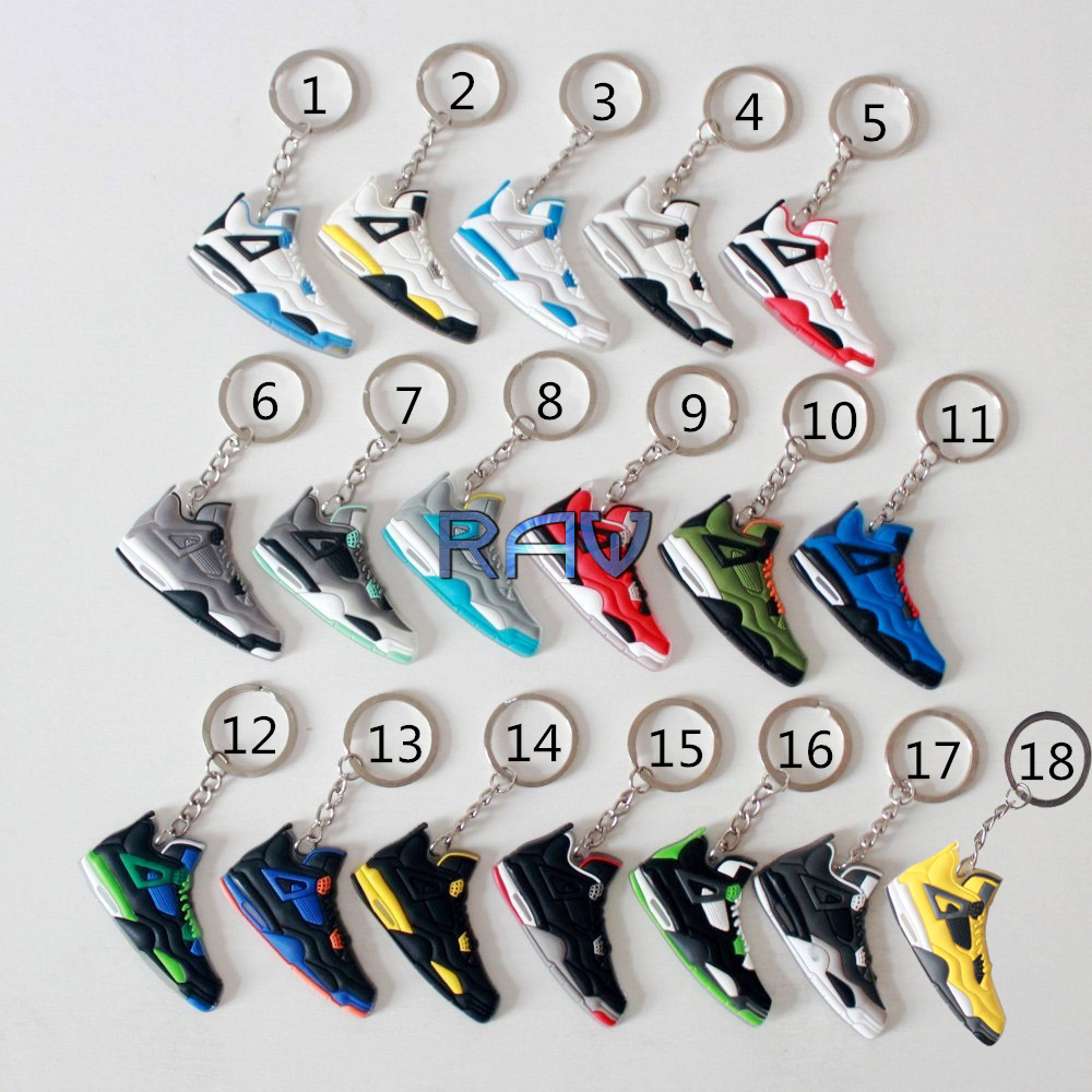 Jordan 4 Shoe Key Chain Jordan Retro Sneaker Keychains Lebron Kobe