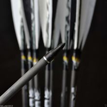 12pcs lot 31 Arrows Archery Turkey Feathers Carbon Arrows 7 5mm Spine 500 Hunting Bow Arrows