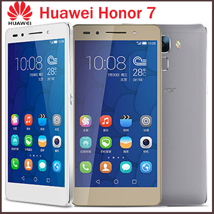 Original 5 2 Huawei Honor 7 64GB ROM 4G LTE Mobile Cell Phone Octa Core 1920x1080p