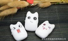 Wholesale Quality Smiling Cat Mini MP3 Music Player with TF Card Slot for leisure (no accessories)