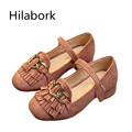 Hilabork 2017 spring and autumn new children s wear non slip breathable HOOK LOOP suede tassel