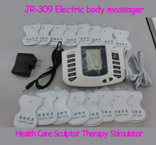 JR309 Health Care Electrical massageador Tens Acupuncture Therapy Machine Slimming Body Stimulator Sculptor massager 16pcs pads