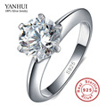 100 Real Solid 925 Sterling Silver Rings Set 1 5 Carat Sona CZ Diamond Silver Wedding