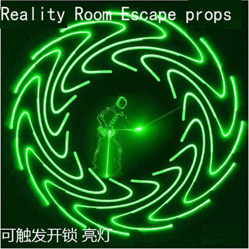 Reality Room Escape props authorities Light at the same time unlock 4pcs light-sensitive receivers Lighting putter Sound