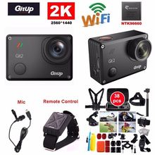 Free Shipping!Gitup Git2 Pro 16MP 2K Sports DV Action Camera Gyro Mini Camcorder+Mic+Remote Control+38pcs Accessories