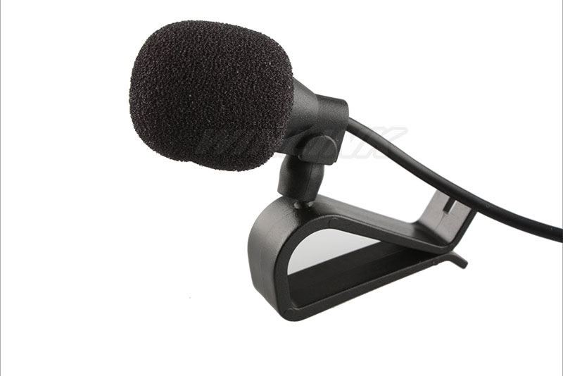 Special Black Hands Free Clip on Car Microphone 3.5mm Mini Studio