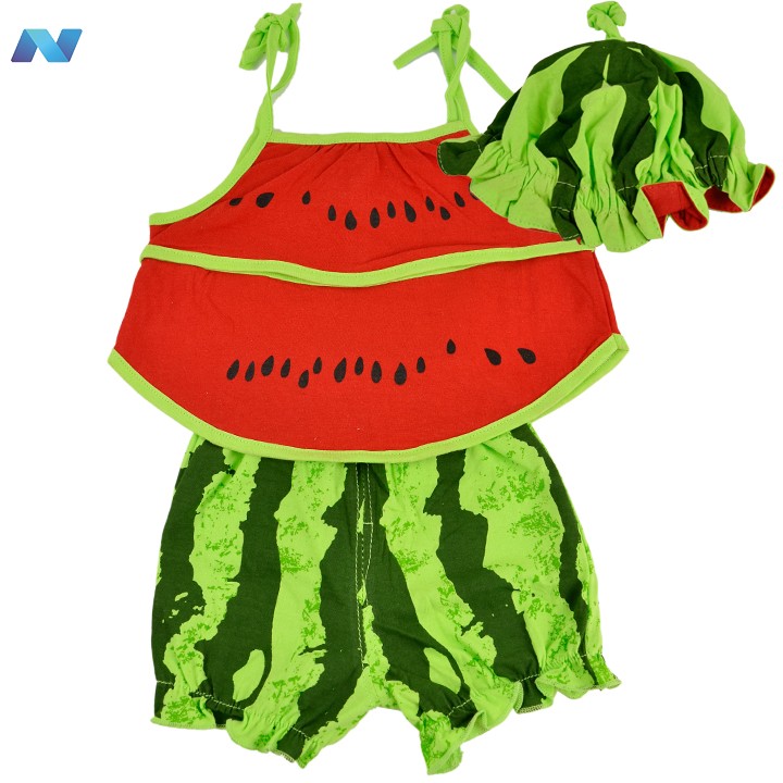 Baby Kids Children Pretty Boys 0 1 Years Watermelon Shape Outfit Setin