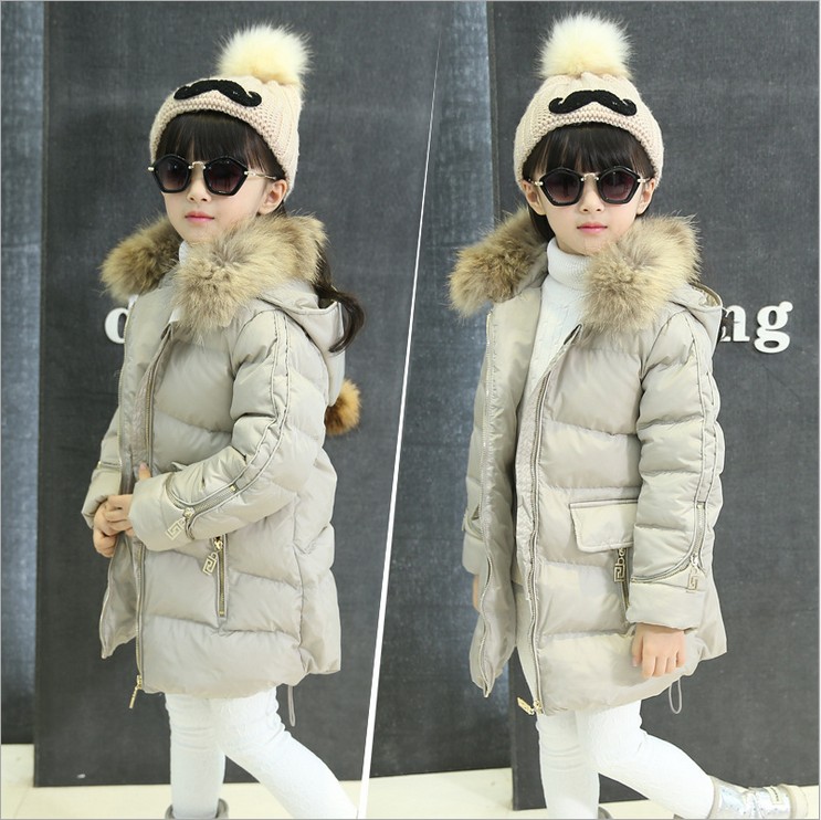 Kids Clothing Winter Outwear High-quality Baby Girls Winter Coats Windproof Warm Girls Winter Jackets For 4-14T 2 Colors