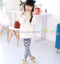 Sweet Trendy Kids Toddler Girls Leggings Pants Cosy Floral Printed Trousers Sz3 7Y Free Shipping